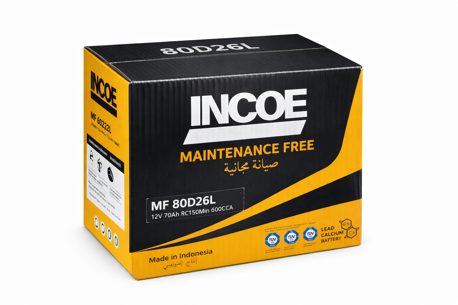 80D26L Incoe Nx110-5L / 80D26L Automotive Battery - Image 1